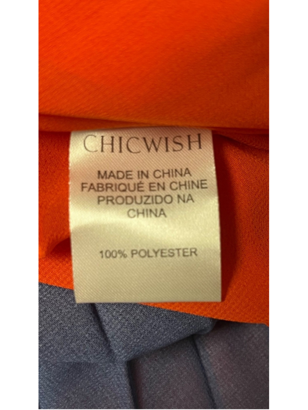 ChicWish Ombre Gradient Sunset Halter Pleated Maxi Dress Size M/L - Picture 10 of 11